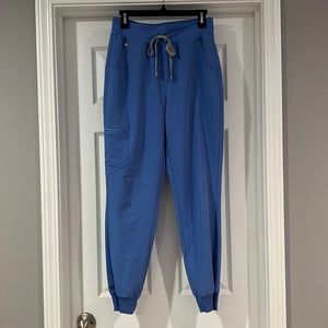 Figs High Waisted Zamora Jogger in Ceil Blue